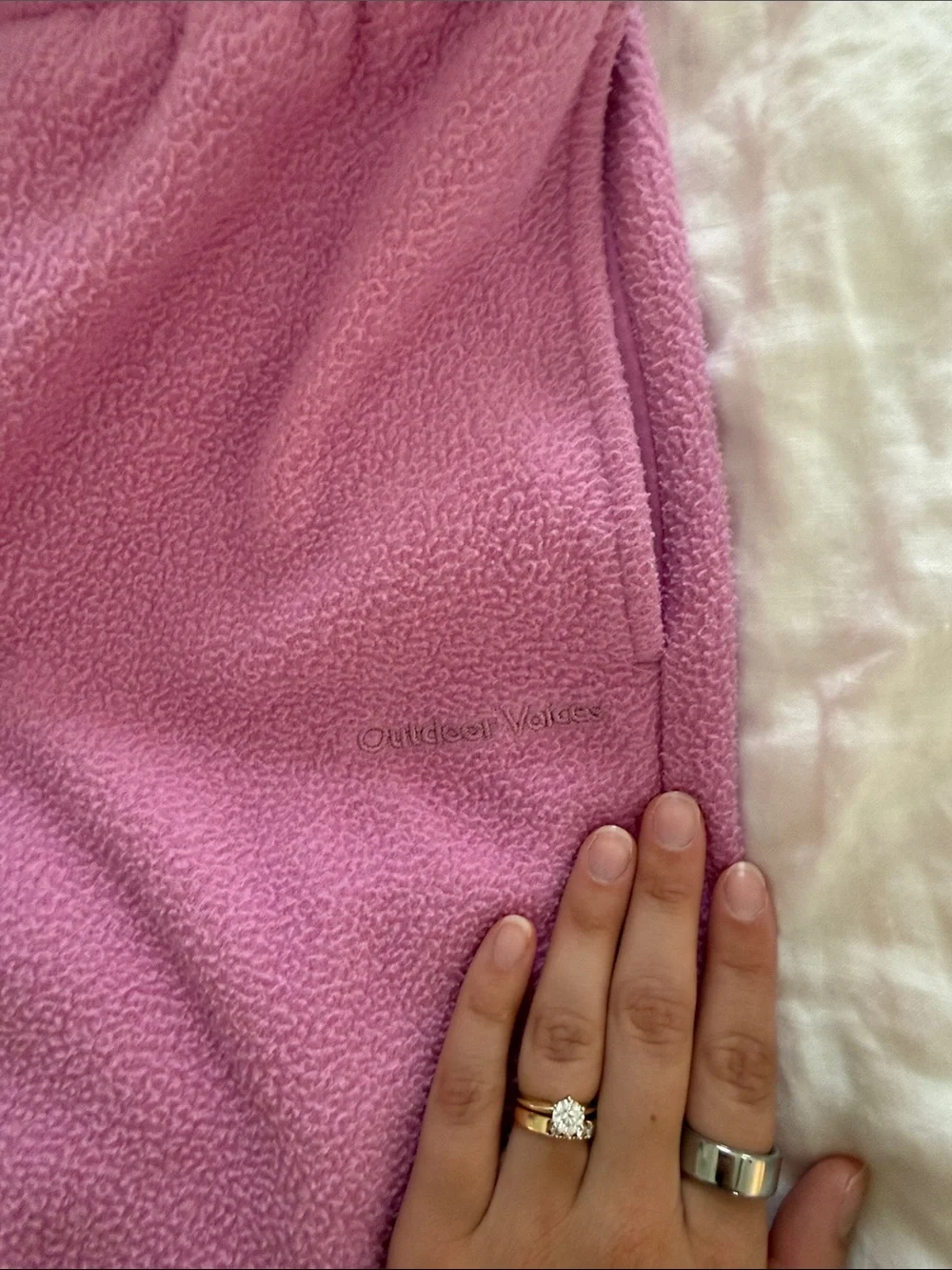 Outdoor Voices Lavender Pink Fleece Joggers - Picture 3 of 5
